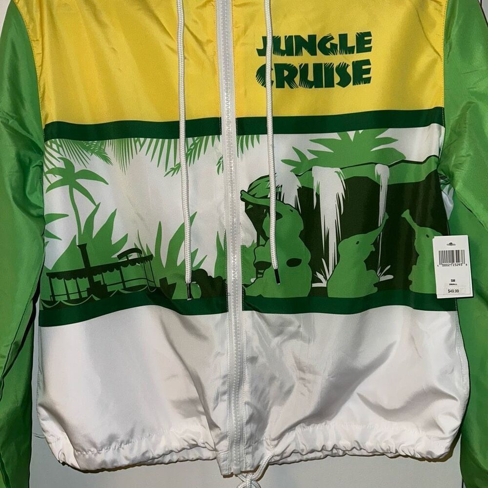 Disney Parks Unisex Jungle Cruise Hooded Windbreaker Small NWT - Picture 3 of 12